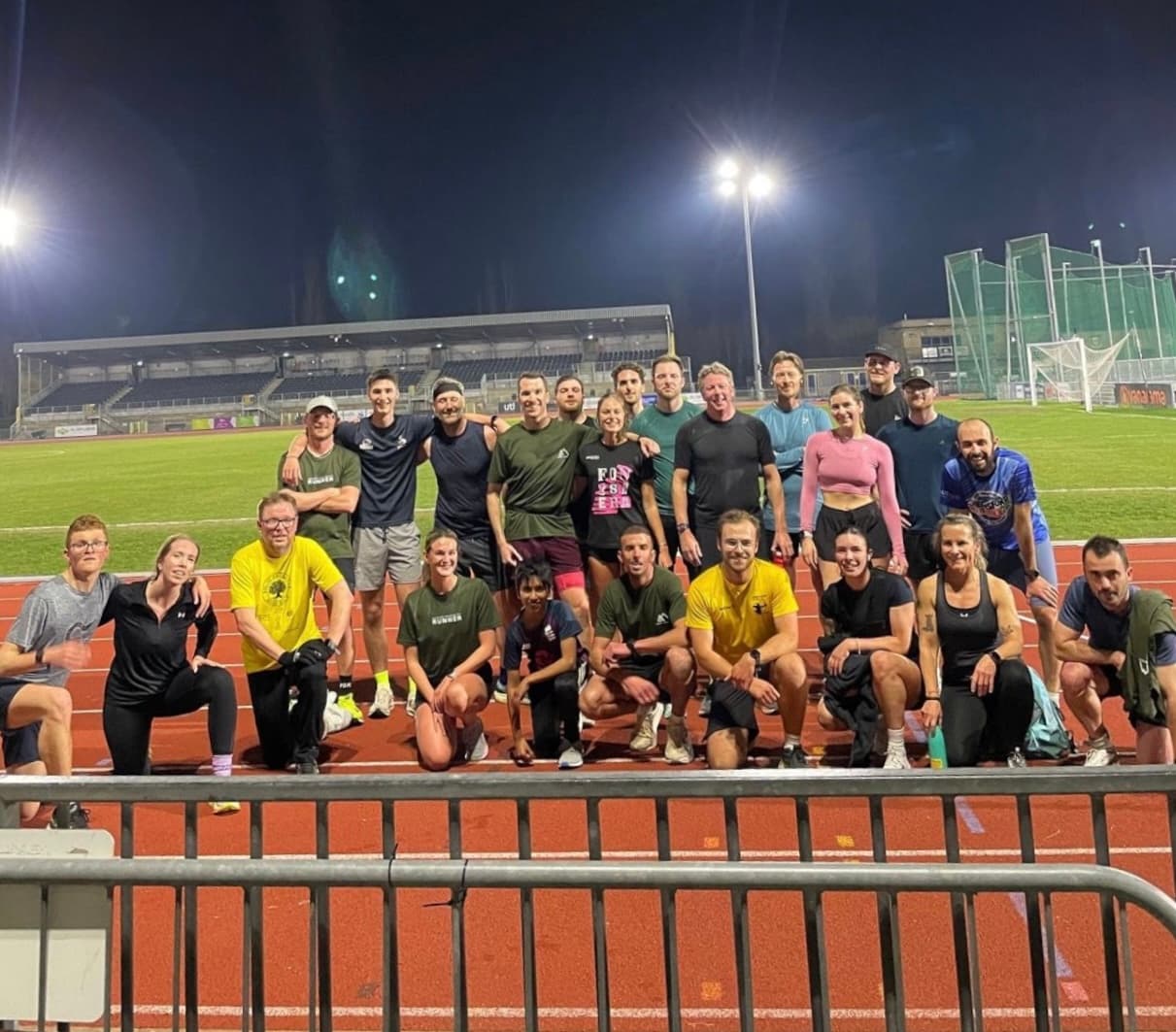 Summit Mentality Run Club at the track at Melbourne in March 2025